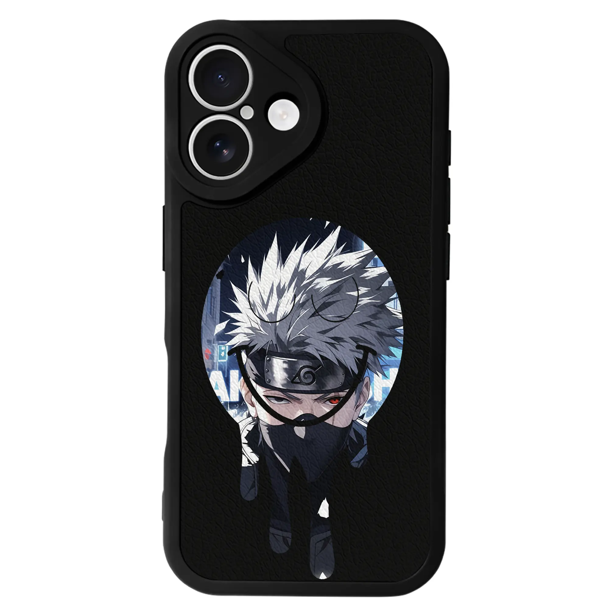 ナルト グッズ はたけ カカシ - IPhone 16シリーズ対応 ・ シリコンスマホケース ・ レザー調 ・ 高精度フィット ・ 耐衝撃 ・ ワイヤレス充電対応 ・ 精密カット